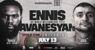 Ennis Vs Avanesyan 7/13/24 July 13th 2024