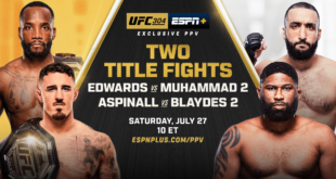 UFC 304 Edwards vs. Muhammad 2 PPV July 27th 2024