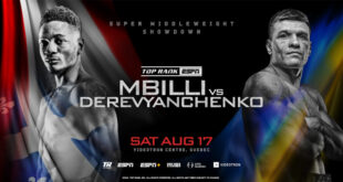 Mbilli vs Derevyanchenko 8/17/24 August 17th 2024