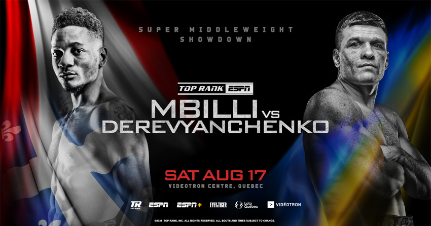 Mbilli vs Derevyanchenko 8/17/24 August 17th 2024